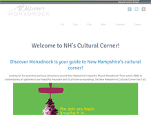 Tablet Screenshot of discovermonadnock.com